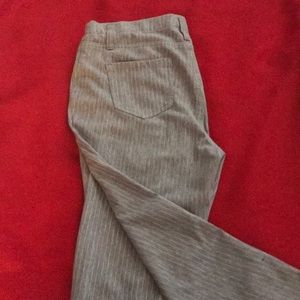 Leggings- Grey with white pin stripes